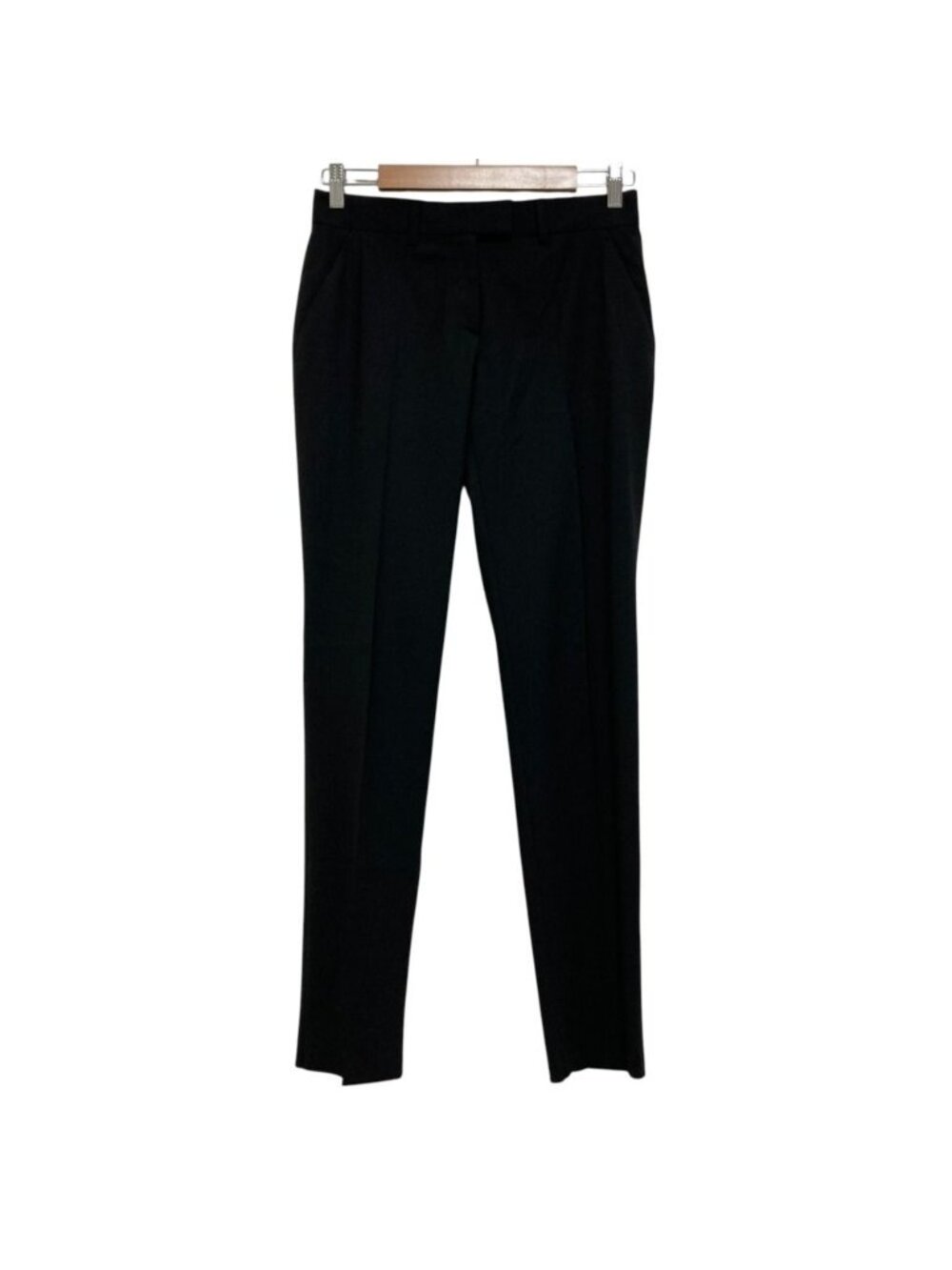 Fendi Stretch Wool Slim Trousers Pants Black 38